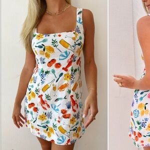 Show Me Your MuMu Vibrant Patterned Mini Dress